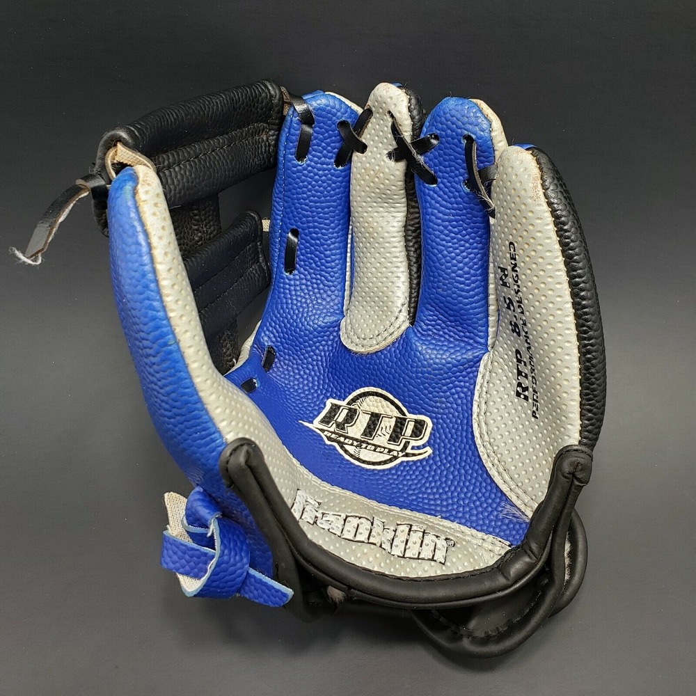Franklin RTP 8.5N Baseball Glove T Ball Youth Blue Black Silver